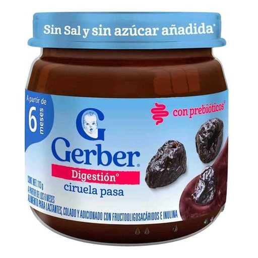 GERBER E2 CIRUELA PASA 24/100 GR.