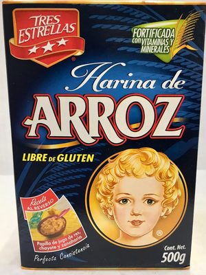 HARINA DE ARROZ 3 ESTRELLAS 12/500 GR.