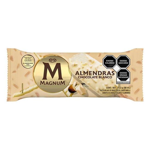 HEL. HOLANDA MAGNUM ALMENDRAS CHOCOLATE BLANCO 90 ML.