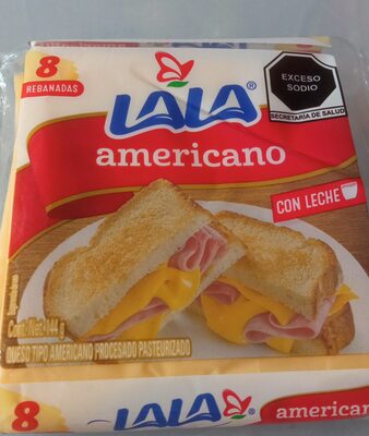 LACT. QUESO AMARILLO LALA AMERICANO 144 GR.
