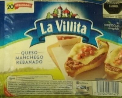 LACT. QUESO MANCHEGO LA VILLITA REBANADO 200 GR.
