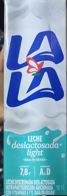 LECHE LALA DESLACTOSADA LIGHT 12/1 LT.