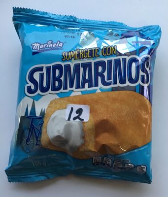 PAN MARINELA SUBMARINO VAINILLA 3 PZAS. 105 GR.