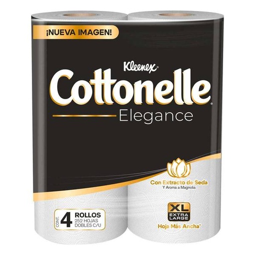 PAPEL HIG. COTTONELLE ELEGANCE 4 PZAS.