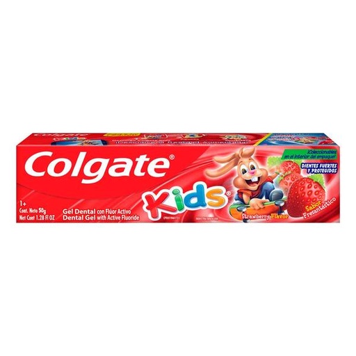 PASTA DENTAL COLGATE KIDS UVA  FLUOR ACTIVO 50 GR.