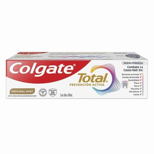 PASTA DENTAL COLGATE TOTAL 72/100 ML.