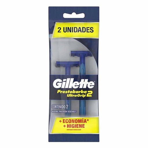 RASTRILLO GILLETTE PRESTOBARBA 2 HJ. 1/12/2 PZAS.