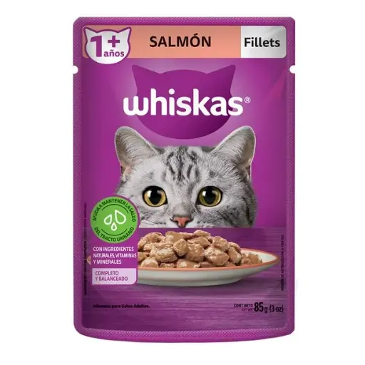 [0000736] ALIMENTO WHISKAS SALMON SOBRE 85GR