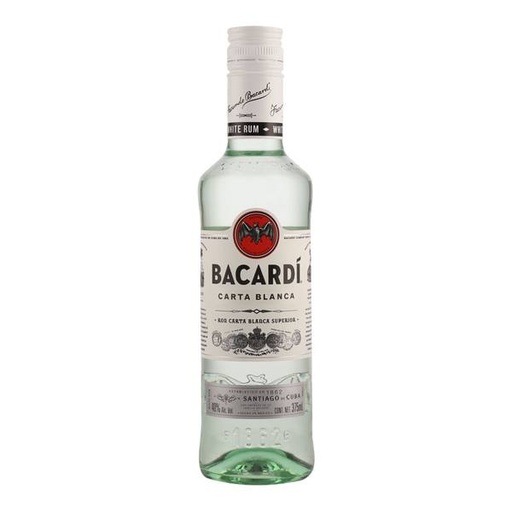 RON BACARDI BLANCO 375 ML.