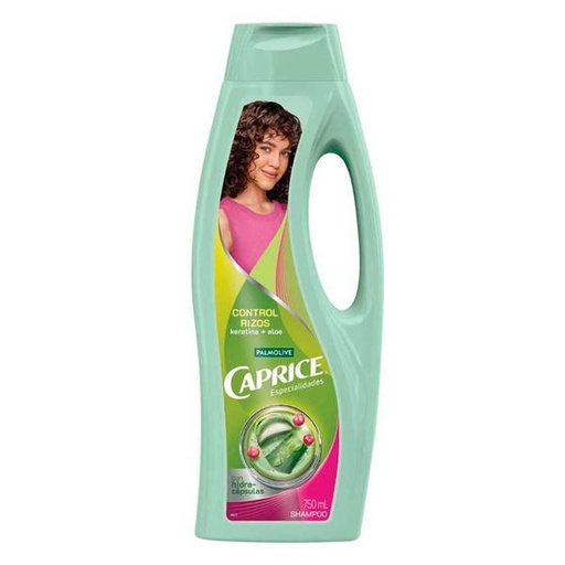 SHAM. CAPRICE RIZOS KERATINA ALOE 750 ML.