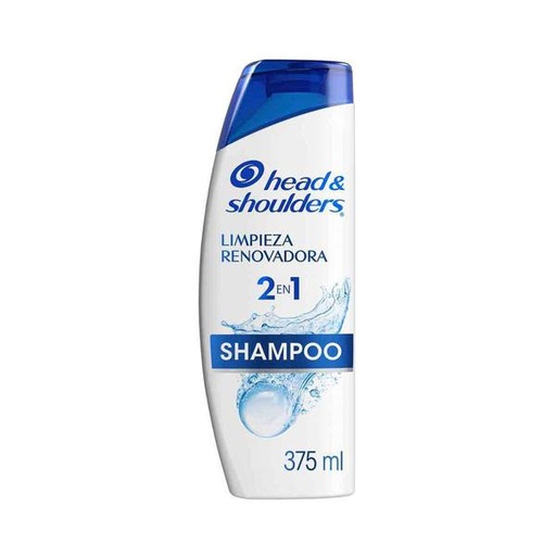 SHAM. H&S 2 EN 1 LIMPIEZA RENOVADORA 12/375 ML.