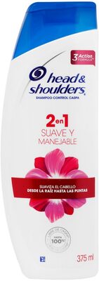 SHAM. H&S SUAVE Y MANEJABLE 375 ML.