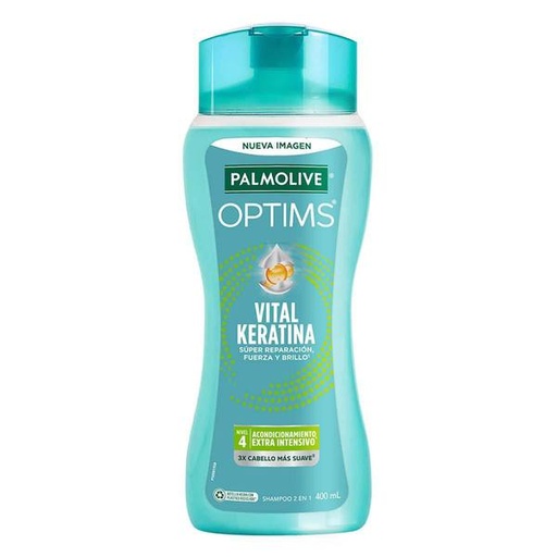 SHAM. PALMOLIVE OPTIMS EXTRA INTENSIVO 12/400 ML.