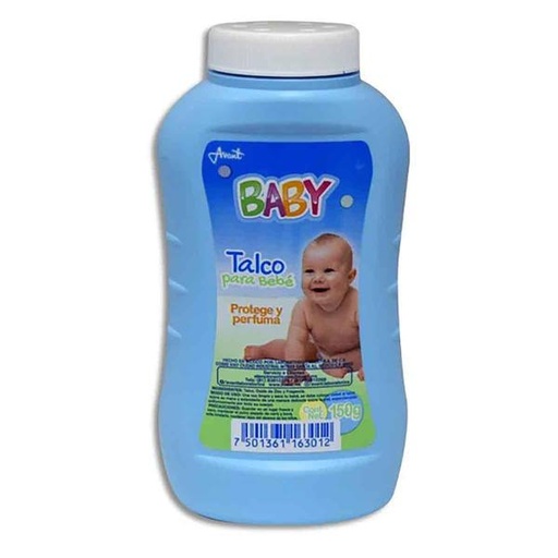 TALCO BEBE BABY AZUL 150 GR.