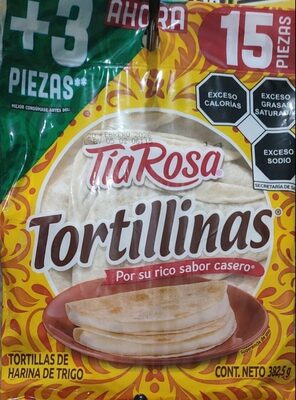 TORTILLINAS TIA ROSA 15 PZAS. 382.5 GR.