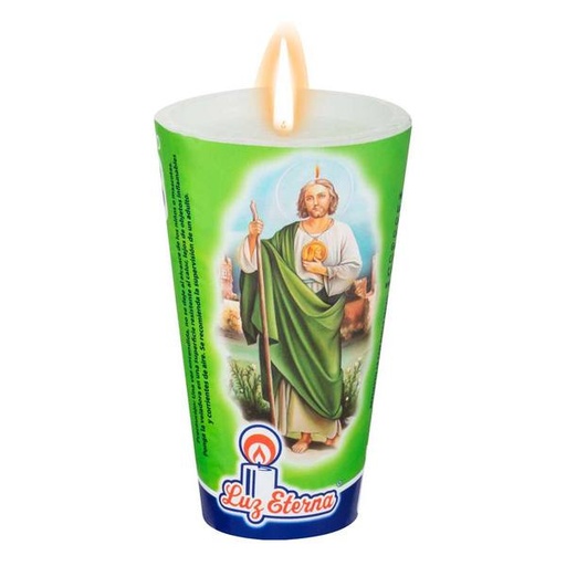 VELADORA LUZ ETERNA REP. #18 SAN JUDAS TADEO 4/10 PZAS.