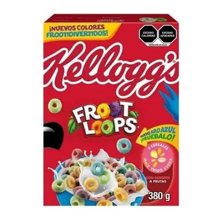 CEREAL KELLOGGS FROOT LOOPS 24/380 GRS.