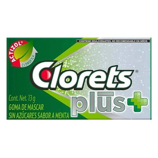 CHIC. CLORETS PLUS 4S 208 GR.