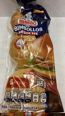 PAN BIMBO BIMBOLLOS BRIOCHE 465 GR.