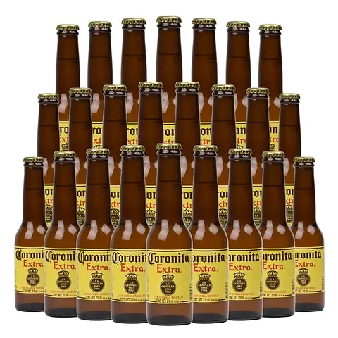 CERVEZA CORONA AMBAR 24/210 ML.