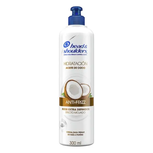 CREMA P/PEINAR H&S ACEITE COCO 300 ML.