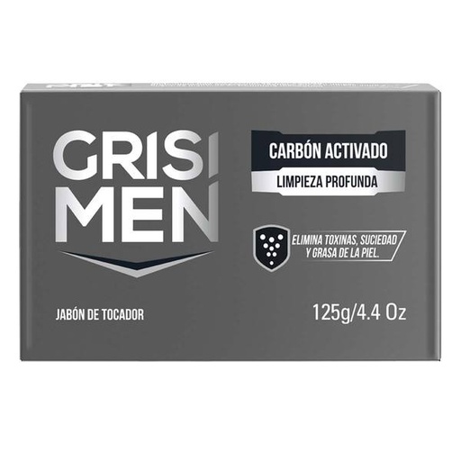 JABON GRISI MEN CARBON ACTIVADO 125G/4.4 0Z