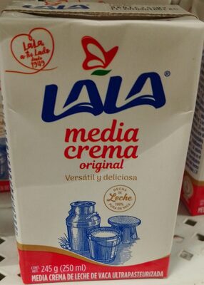REP. MEDIA CREMA LALA 250 ML.